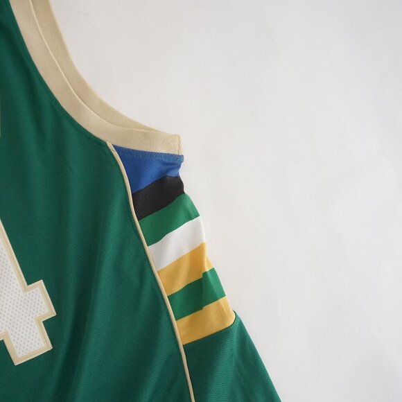 Adidas Swingman Milwaukee Bucks Antetokounmpo #34 Green & White NBA Jersey XL - Picture 12 of 14